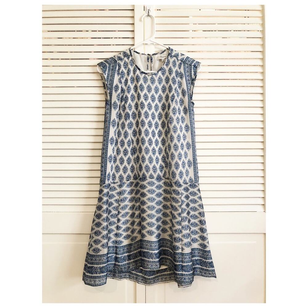 Madewell Skyscape Diamond Floral Dress